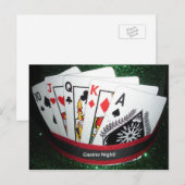 カジノナイトパーティーカード ポストカード (正面/裏面)