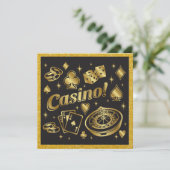 カジノナイトパーティー招待状 招待状 (スタンド正面)