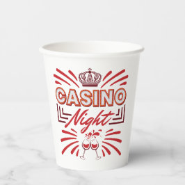 カジノナイトパーティー賭博恋人 紙コップ