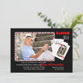 カジノナイトフォト招待状 招待状 (スタンド正面)