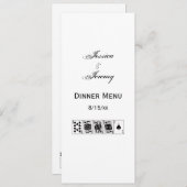 カジノナイトポーカー ロイヤルストレートフラッシュ スペード 招待状 (正面/裏面)