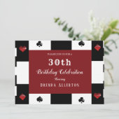 カジノナイトラスベガスバースデーパーティー 招待状 (スタンド正面)