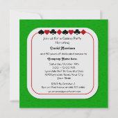 カジノナイトリタイアメントパーティの招待状 招待状 (裏面)