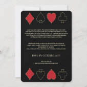 カジノナイト会社クライアント感謝の日 招待状 (裏面)