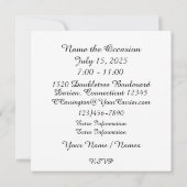 カジノナイト招待状 招待状 (裏面)