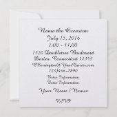 カジノナイト招待状 招待状 (裏面)