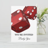 カジノナイト誕生祝い招待状 招待状 (スタンド正面)