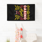 カジノナイト賭博パーティー 横断幕 (インサイチュ)