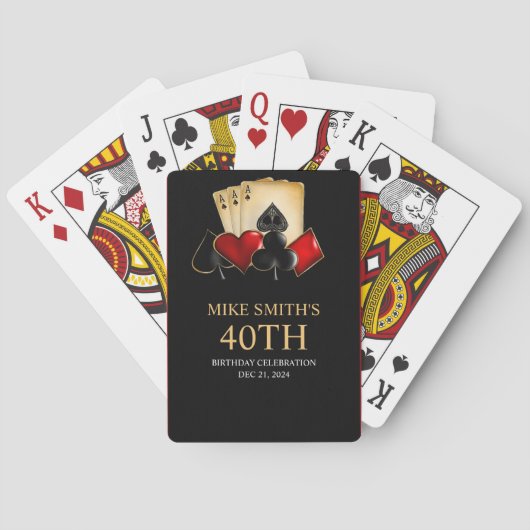 カジノナイト、トランプのポーカーナイト、ギャンブル、カードサイコロ トランプ (裏面)