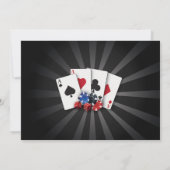 カジノナイト ラスベガスパーティー 誕生日招待状 招待状 (裏面)