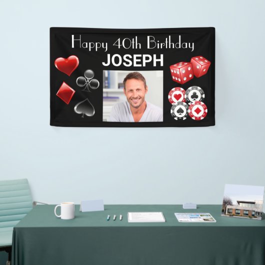 カジノハッピーバースデーナイエージ 横断幕 (トレードショー)