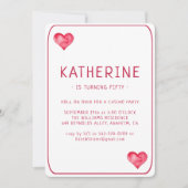 カジノハート遊ズカード誕生日招待状 招待状 (正面)