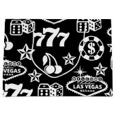 カジノパターン ラージペーパーバッグ (正面)