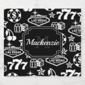 カジノパターン リキュールボトルラベル (シングルラベル)