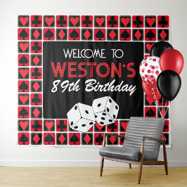 カジノパーソナライズされたトランプのポーカーパーティーバックドランドタペストリー タペストリー