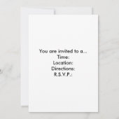 カジノパーティの招待状 招待状 (裏面)