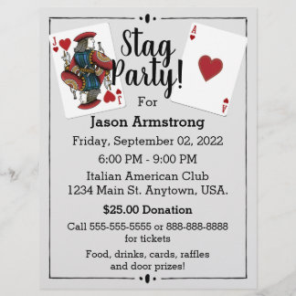 カジノパーティーのフライヤー チラシ