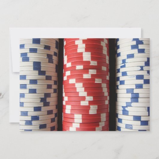 カジノパーティーの招待状 招待状 (正面)