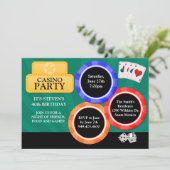 カジノパーティーの招待状 招待状 (スタンド正面)