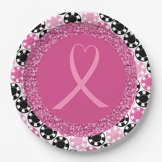 カジノパーティーまたは資金調達者パーティー商品 ペーパープレート (正面)