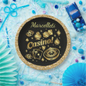 カジノパーティー商品 ペーパープレート (パーティー)