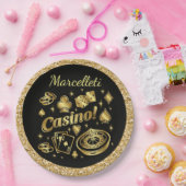 カジノパーティー商品 ペーパープレート (パーティー)