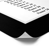 カジノパーティー座席案内、誕生日パーティー席 ポスター (角)