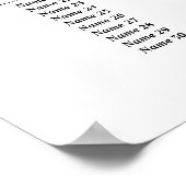 カジノパーティー座席案内、誕生日パーティー席 ポスター (角)