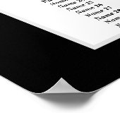 カジノパーティー座席案内、誕生日パーティー席 ポスター (角)