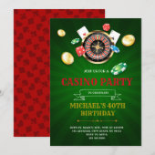 カジノビンゴ・ブンコパーティーの招待状 招待状 (正面/裏面)