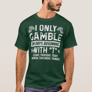 カジノファントランプのポーカー愛好家のみギャンブルオンガムズビーン日 Tシャツ