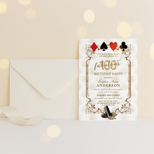 カジノベガスアールデコ100と素晴らしい誕生日 招待状