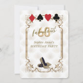 カジノベガスアールデコ60と素晴らしい誕生日 招待状 (裏面)