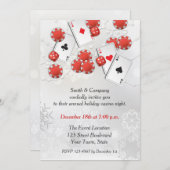 カジノホリデー招待状 招待状 (正面/裏面)