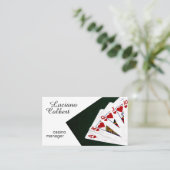 カジノマネージャのカスおもしろいタマイズ 名刺 (スタンド正面)