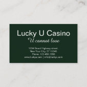 カジノマネージャのカスおもしろいタマイズ 名刺 (裏面)