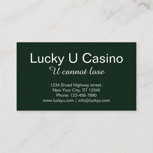 カジノマネージャのカスおもしろいタマイズ 名刺 (裏面)