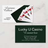 カジノマネージャのカスおもしろいタマイズ 名刺 (正面/裏面)