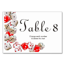 カジノラスベガス賭博結婚のテーブル番号 テーブルナンバー