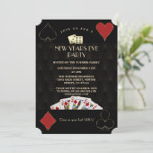 カジノラスベガス金ゴールド素晴らしギャツビーニューイヤーイブ 招待状 (スタンド正面)