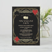 カジノラスベガス金ゴールド素晴らしギャツビーニューイヤーイブ 招待状 (スタンド正面)