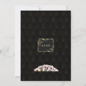 カジノラスベガス金ゴールド素晴らしギャツビーニューイヤーイブ 招待状 (裏面)