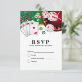 カジノラスベガス3.5インチx 5インチレスポンスカード 出欠カード (スタンド正面)