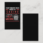 カジノラバーラッキー賭博スロットマシン 名刺 (正面/裏面)