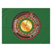 カジノルーレットホイールと幸運な番号 テーブルクロス (正面(横))