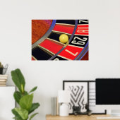 カジノルーレットホイールボールナンバー29賭博 ポスター (ホームオフィス)