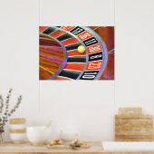 カジノルーレットホイールボールナンバー30賭博 ポスター (キッチン)