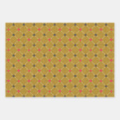 カジノレッドブラック金ゴールド賭博トランプのポーカーカードスーツ ラッピングペーパーシート (正面3)