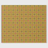 カジノレッドブラック金ゴールド賭博トランプのポーカーカードスーツ ラッピングペーパー (フラット)