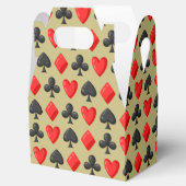 カジノレッド、ブラック、および金ゴールドカードスーツ賭博 フェイバーボックス (オープン)